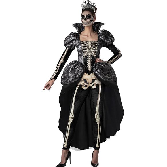 NEW Yandy Regal Royal Skeleton Queen Halloween Costume Size Medium - Picture 1 of 5